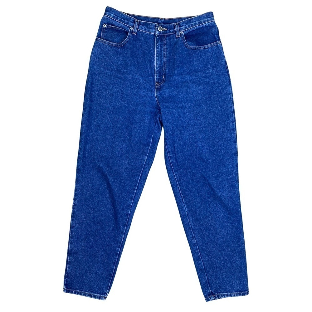 Bill‎ Blass Mom Jeans Medium Wash Tapered Leg Size 12 Cotton Vintage Five Pocket